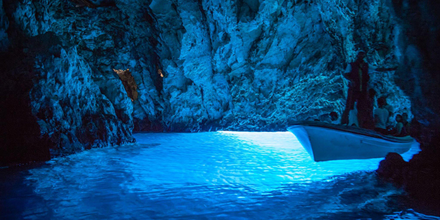 Bisevo Blue Cave, Croatia